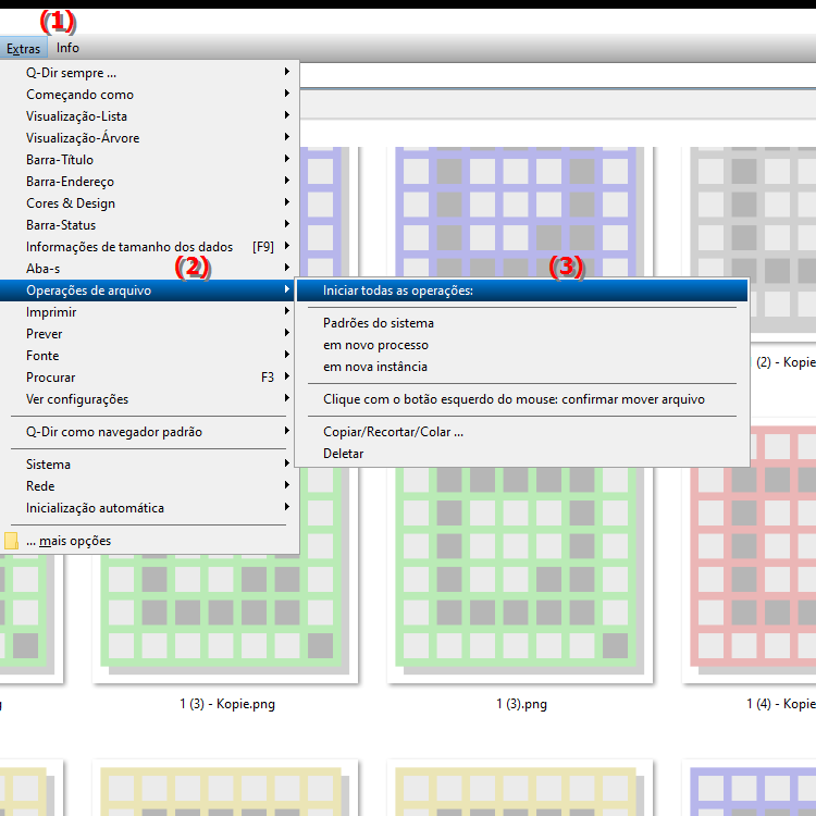 As operações de arquivo podem ser personalizadas no File Explorer